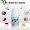 White Cotton Clothes Stain Remover Roll Bead Design, Stain Roller-Ball Cleaner, Portable No-Wash Instant Stain Remover Pen for Fabric, Emergency Quick Effectively Remove All Kinds of Stains