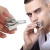 Portable Stainless Steel Manual Nose and Ear Hair Trimmer for Men & Women ( 2 Pcs)