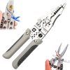 2024 New Multifunctional 25-In-1 Wire Stripper Crimper Cable Cutter Pliers, Professional Electrical Wire Stripping Tool, Self Adjusting Wire Stripper and Cutter for Electrical Cable Cutting, Crimping Tool