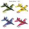 Foam Glider Flying Toy for Children Hand Throwing Plane Model Kits Glowing Led Toy for Kids Boys Outdoor Gift