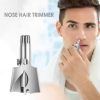 Portable Stainless Steel Manual Nose and Ear Hair Trimmer for Men & Women