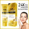 24k Pure Gold Peeling Gel for Face and Body Whitening and Moisturizing Anti-Wrinkle Soothing 100% Effective