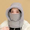 Winter Thick Warm Windproof Hat with Ear Flaps - [Ash Color]